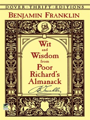 cover image of Wit and Wisdom from Poor Richard's Almanack